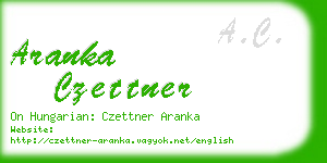 aranka czettner business card